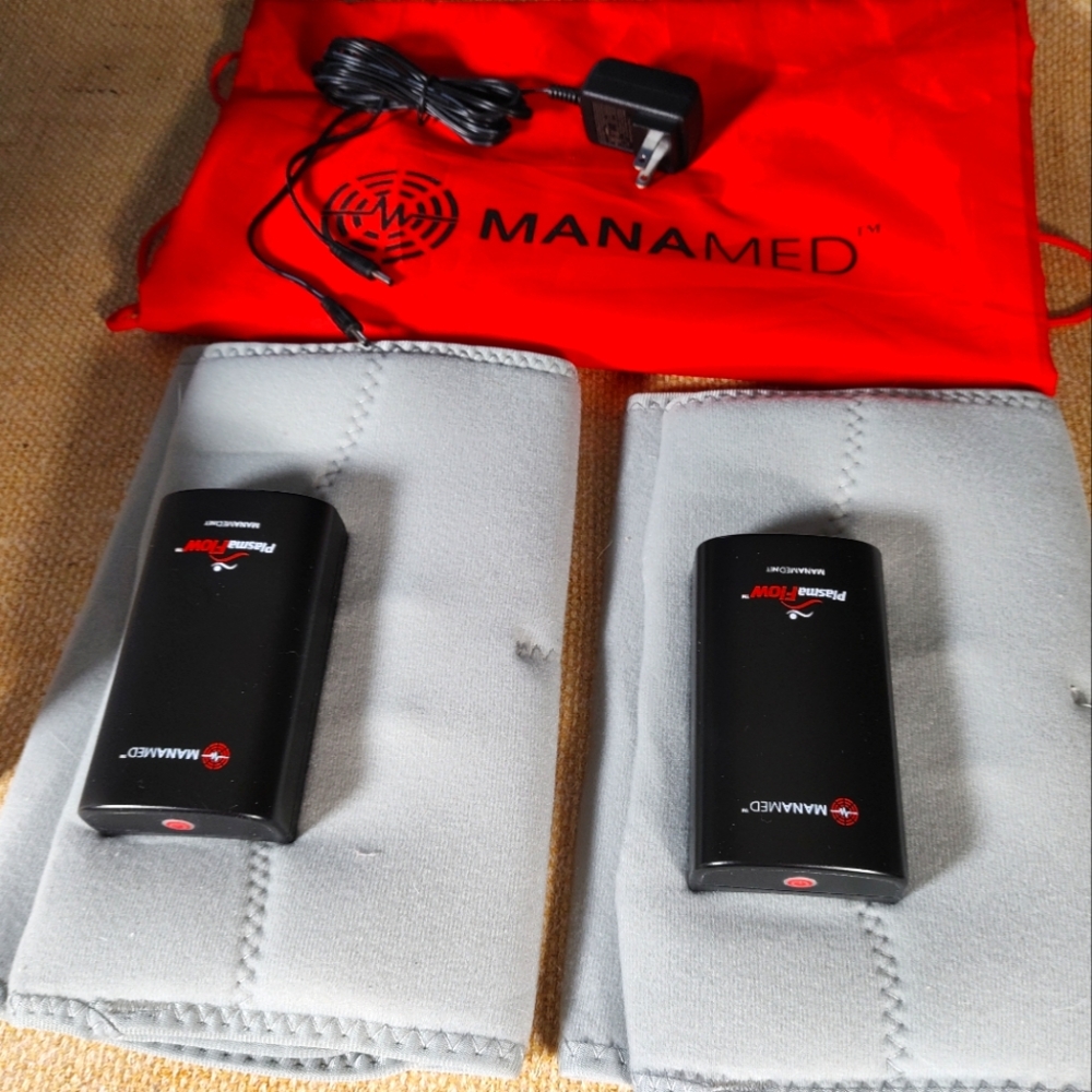 PlasmaFlow DVT Prevention Therapy Mobile Compression Cuffs Battery Powered